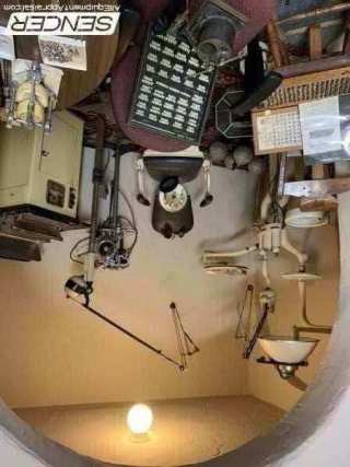 Antique dental office equipment (1875-1909)